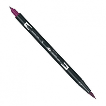 Маркер-кисть "Abt Dual Brush Pen" 757 рубиновый портвейн